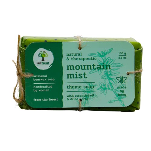 Last Forest Beeswax Soap 150gm Herbal Bathing Soap for Glowing Skin Handcrafted Handmade 100 Ingredients Moisturizing Beeswax Bathing Soap for Men Women Thyme - Image 1