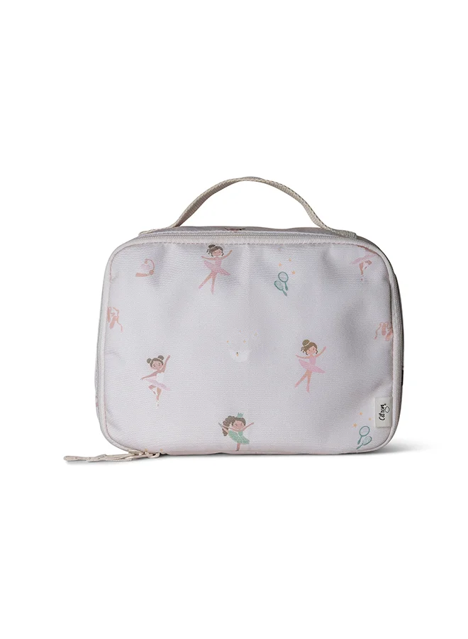 سترون Insulated Square Lunch Bag For Kids School, Bpa Free, Recycled Pet Material Lunch Bag - Ballerina