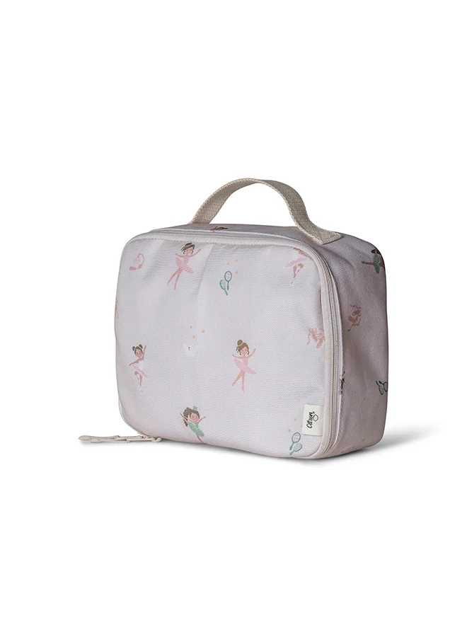سترون Insulated Square Lunch Bag For Kids School, Bpa Free, Recycled Pet Material Lunch Bag - Ballerina