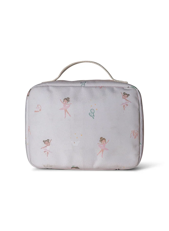 سترون Insulated Square Lunch Bag For Kids School, Bpa Free, Recycled Pet Material Lunch Bag - Ballerina