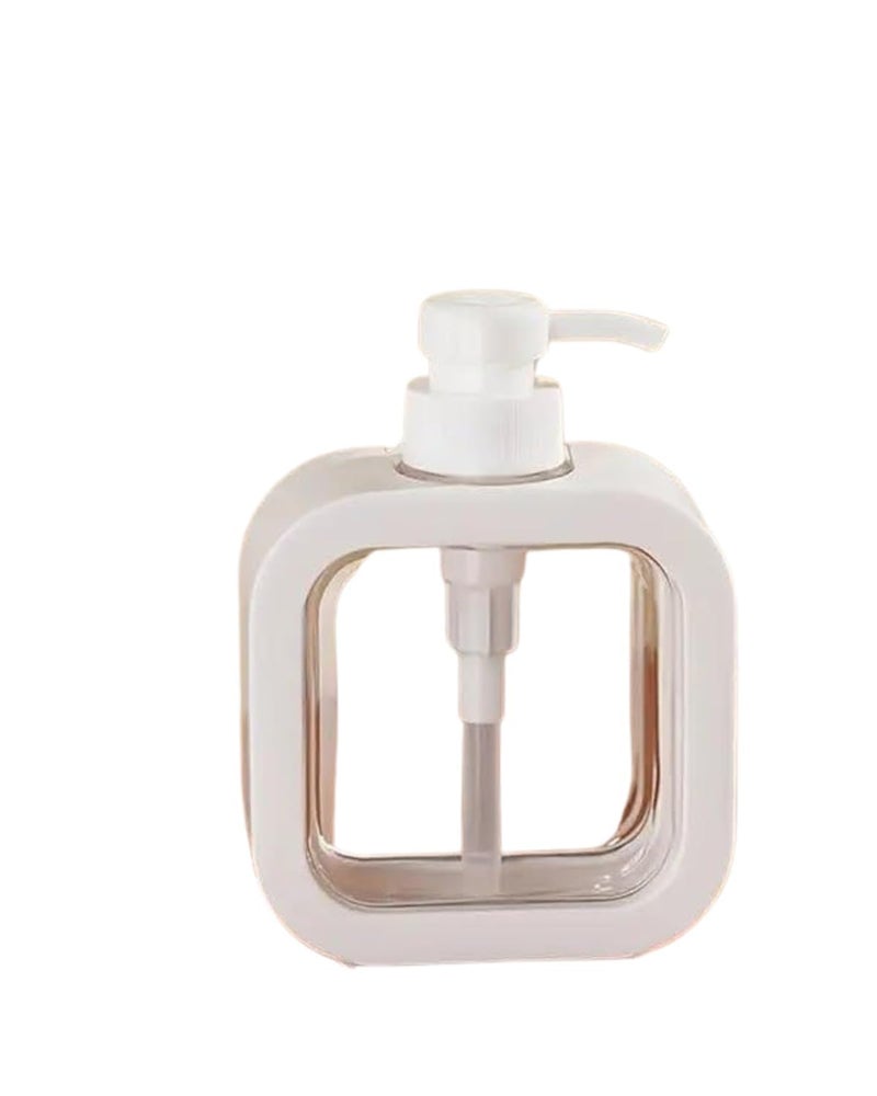 VARENYYA Clear Plastic Soap Dispenser - Refillable Pump Lotion Bottle, Portable Liquid Container for Soap, Shampoo, Lotion, and Hand Wash, Ideal for Kitchen, Bathroom, and Home Use - Image 1