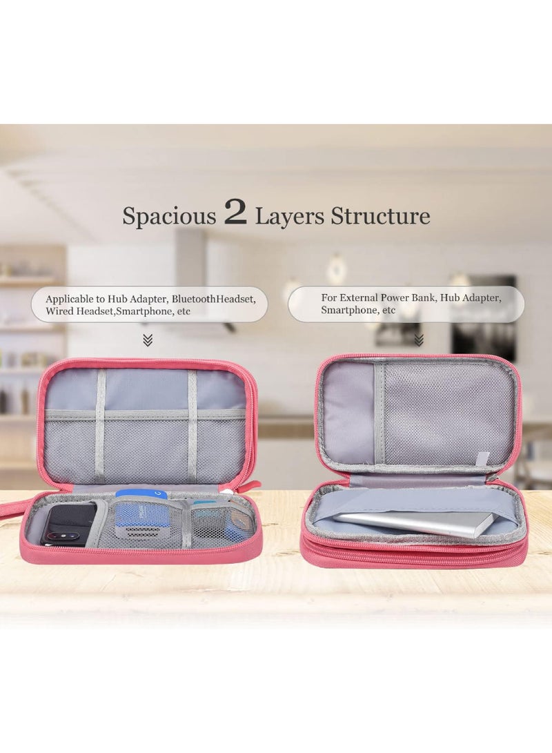 Rock Pow Electronic Organizer Travel USB Cable Accessories Bag/Case Waterproof for Power Bank Charging Cords Chargers Mouse Earphones Flash Drive  - Image 5