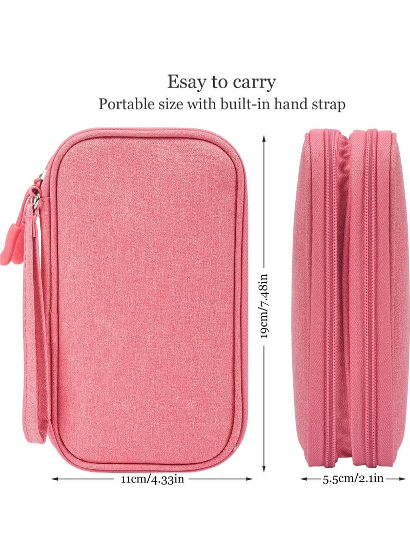 Rock Pow Electronic Organizer Travel USB Cable Accessories Bag/Case Waterproof for Power Bank Charging Cords Chargers Mouse Earphones Flash Drive  - Image 3