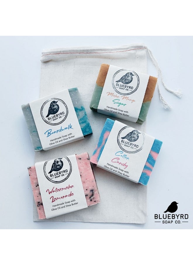 BLUEBYRD SOAP CO. Natural Kids Soap Bars Variety Pack Of 4 Childrens Body Wash Bar Soap Assorted Set Gift For Teens & Kids Colorful Organic Soap Gift Set For Kids Usa Made Natural (Pack 1)  - Image 2
