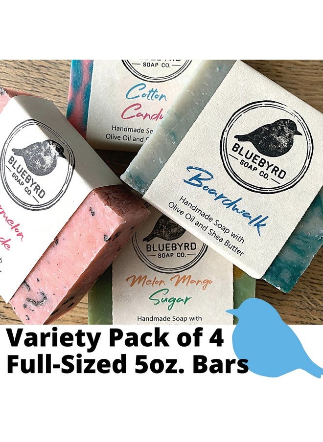 BLUEBYRD SOAP CO. Natural Kids Soap Bars Variety Pack Of 4 Childrens Body Wash Bar Soap Assorted Set Gift For Teens & Kids Colorful Organic Soap Gift Set For Kids Usa Made Natural (Pack 1)  - Image 3