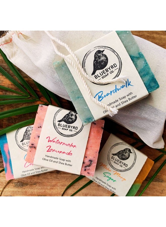 BLUEBYRD SOAP CO. Natural Kids Soap Bars Variety Pack Of 4 Childrens Body Wash Bar Soap Assorted Set Gift For Teens & Kids Colorful Organic Soap Gift Set For Kids Usa Made Natural (Pack 1)  - Image 4