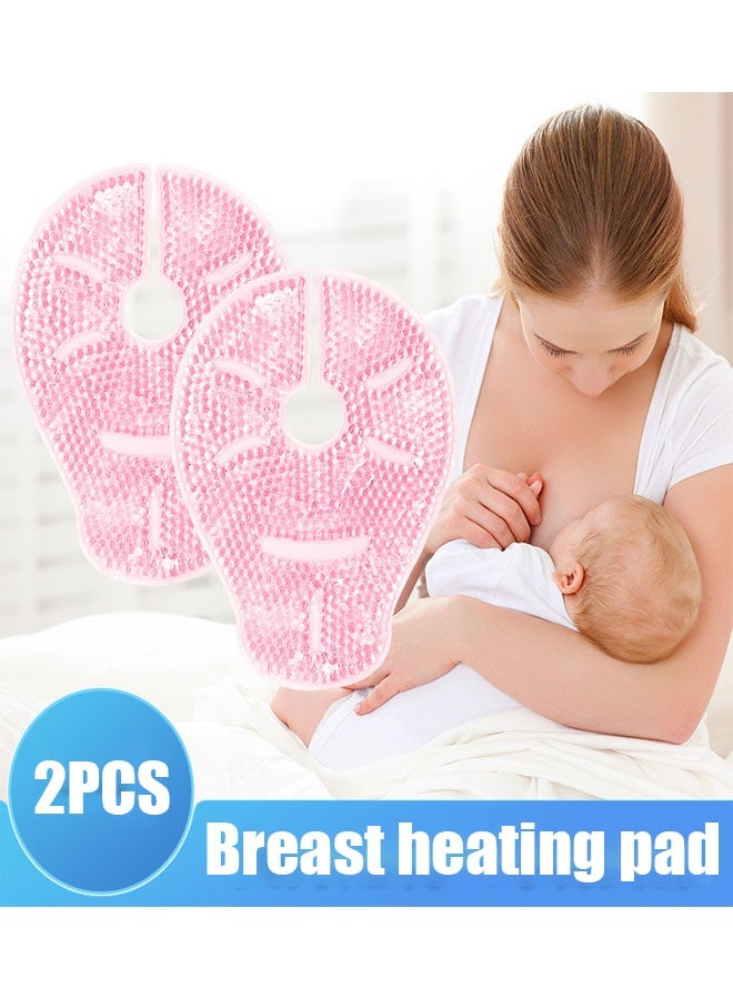 Bukela 2 Pieces Breast Therapy Pack, Hot or Cold use for Nursing Mothers to decrease Engorgement, encourage Let-Down and increase Milk Production, Nursing Pain Relief for Mastitis ,Nipple Pain Relief Breastfeeding, plugged ducts, Lactation Pain (Pink) - Image 1