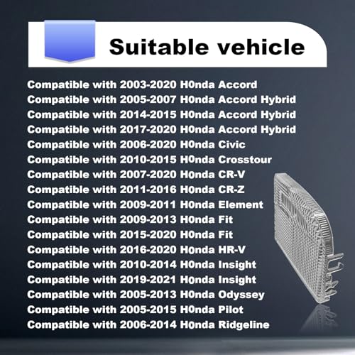 Dunviku 1Pair Interior Reading Light Lens Cover Car Roof Map Light Dome Light Cover 34401-SDA-A21 34402-SDA-A21 Compatible with Honda Accord Hybrid Civic Element Odyssey Pilot Ridgeline with Sunroof Only - Image 3
