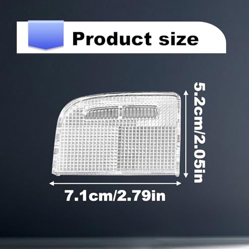 Dunviku 1Pair Interior Reading Light Lens Cover Car Roof Map Light Dome Light Cover 34401-SDA-A21 34402-SDA-A21 Compatible with Honda Accord Hybrid Civic Element Odyssey Pilot Ridgeline with Sunroof Only - Image 5
