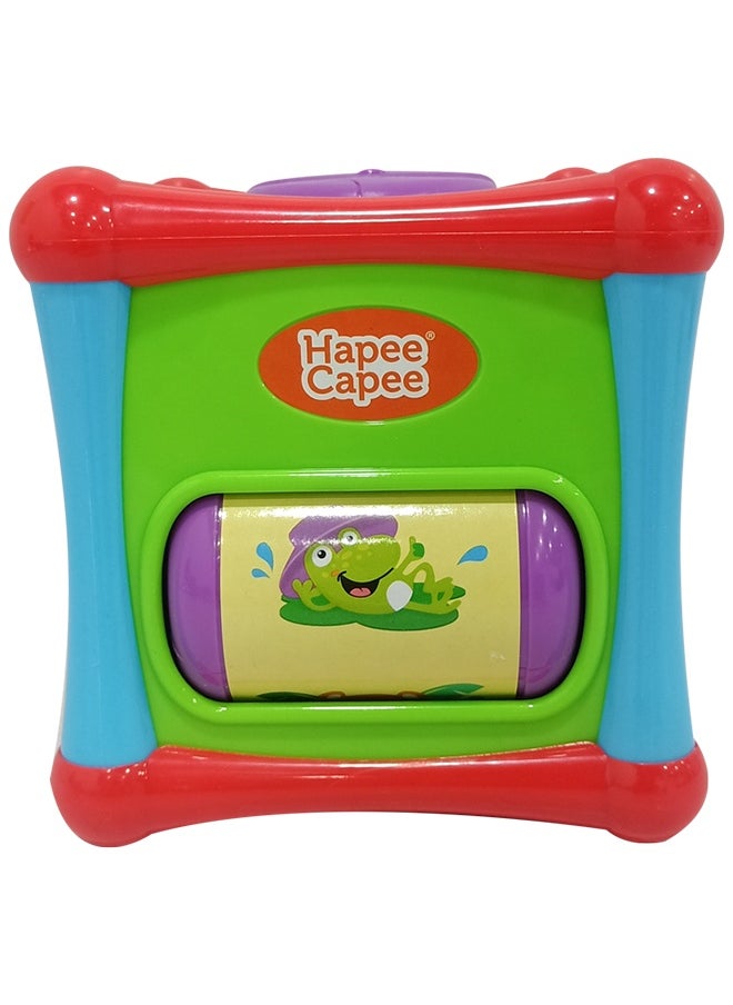 Hapee Capee Activity cube, First Activity Cube for Babies, Easy for Baby to grasp and encourages hand-eye coordination, Best gift toys for 6+ months.  - Image 2