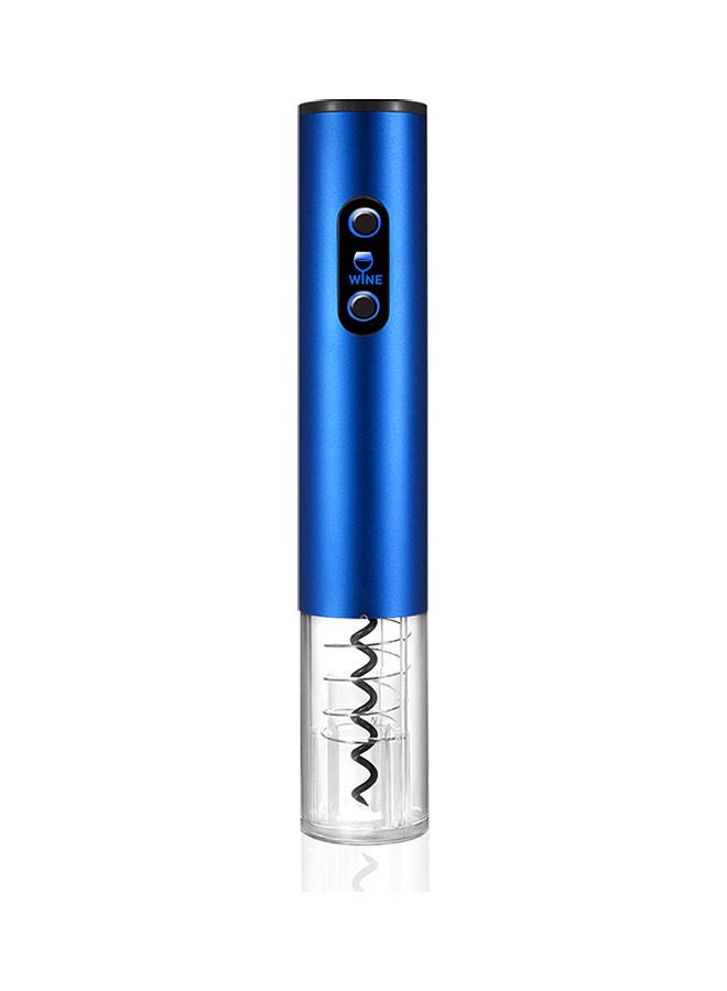 NIBEMINENT Electric Automatic Corkscrew Wine Opener with Foil Cutter Blue/White 27x7x7cm - Image 4