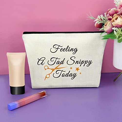 Sazuwu Hairdresser Appreciation Gifts Funny Makeup Bag Cosmetic Organizers Barber Graduation Christmas Birthday Thanksgiving Retirement Gifts for Hair Stylists - Image 2