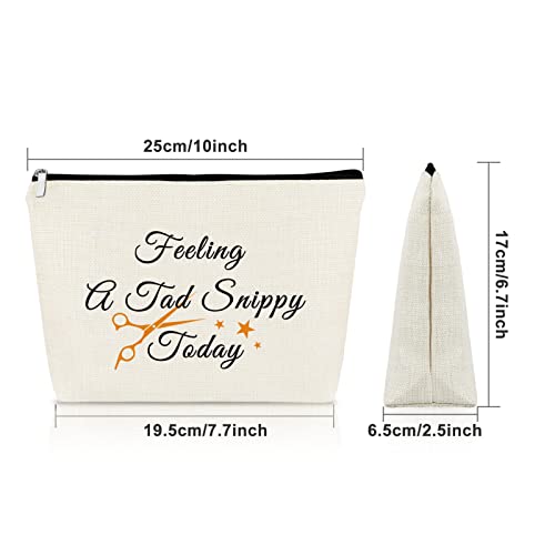 Sazuwu Hairdresser Appreciation Gifts Funny Makeup Bag Cosmetic Organizers Barber Graduation Christmas Birthday Thanksgiving Retirement Gifts for Hair Stylists - Image 4