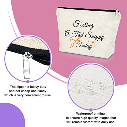 Sazuwu Hairdresser Appreciation Gifts Funny Makeup Bag Cosmetic Organizers Barber Graduation Christmas Birthday Thanksgiving Retirement Gifts for Hair Stylists - Image 3