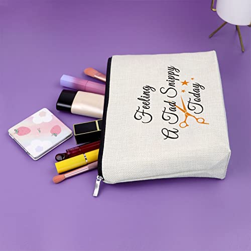 Sazuwu Hairdresser Appreciation Gifts Funny Makeup Bag Cosmetic Organizers Barber Graduation Christmas Birthday Thanksgiving Retirement Gifts for Hair Stylists - Image 5