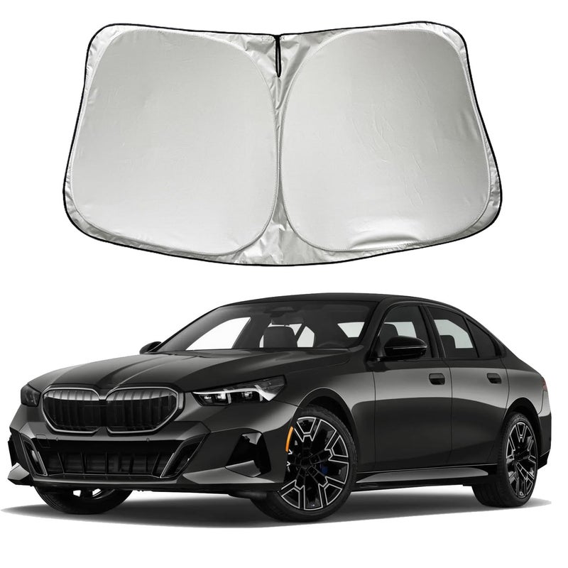 غطاء شمس لزجاج السيارة SZYUCHEN متوافق مع BMW 5Series 528i 535i 530i 525i 540i 520i 525i 528i 530i 530e 545i 550i 2025 2024 2023 20222017 ملحقات درع الشمس لزجاج السيارة الأمامي