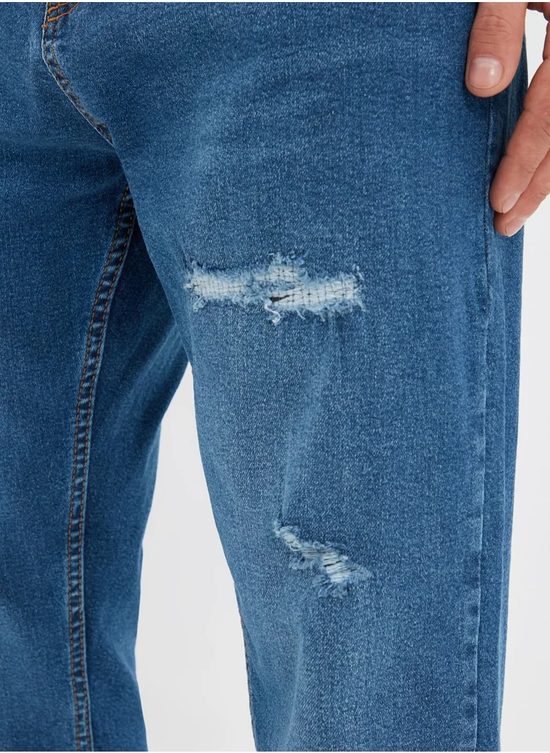 trendyol Mid Wash Straight Fit Jeans
