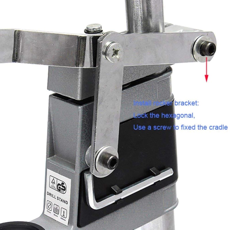 XDLB XDLB 400mm Electric Drill Stand Power Tools Accessories Bench Drill Press Stand DIY Tool Base Frame Drill Holder Drill Chuck Angle Drill 13 mm Chuck Size DRILL NOT INCLUDED  - Image 2