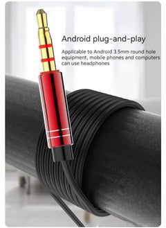 Generic In-ear headphones universal wire-controlled bass earplugs with microphone (black)  - Image 4