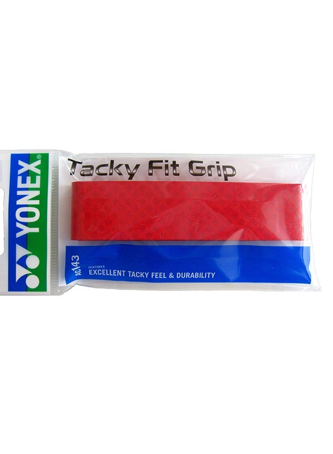 Yonex Tacky Fit Grip Ac143-3 (3 wraps) GRIP RED (Ac143-3flyf)
