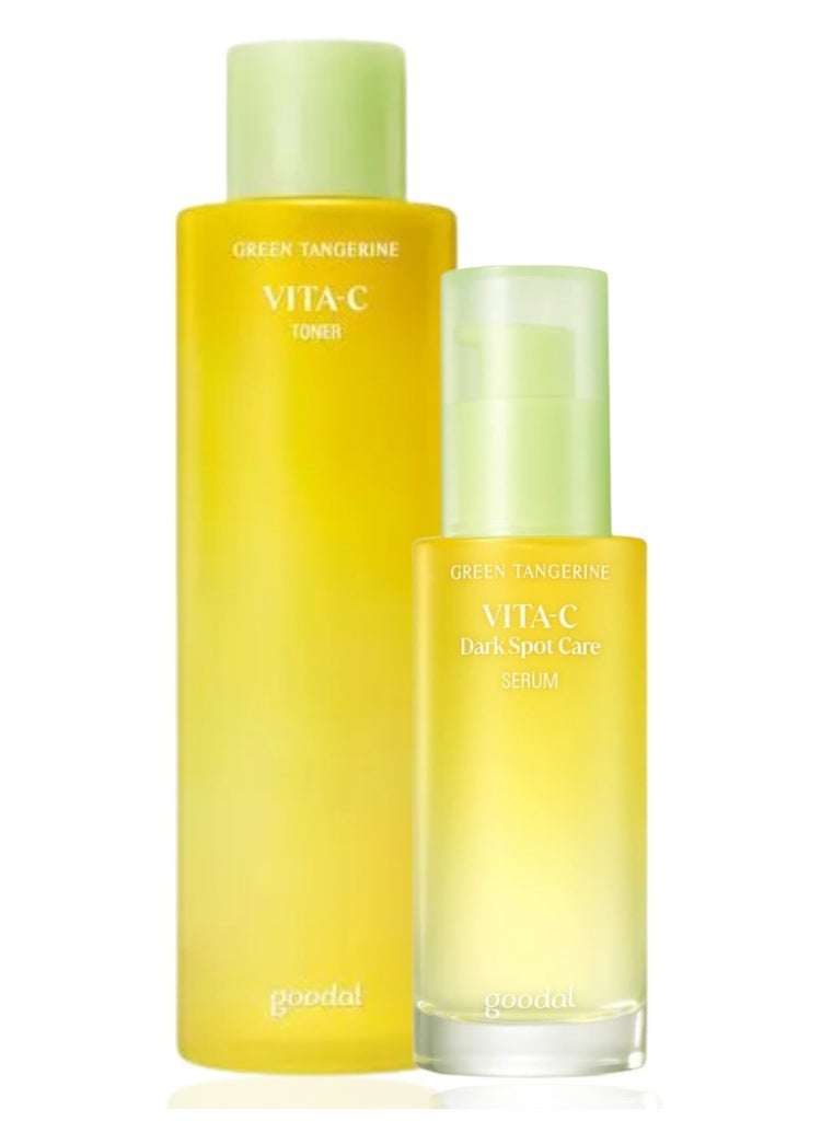 تونر وسيروم جودال بالماندرين الأخضر فيتامين سي لتفتيح البشرة – توهج طبيعي - Image 1