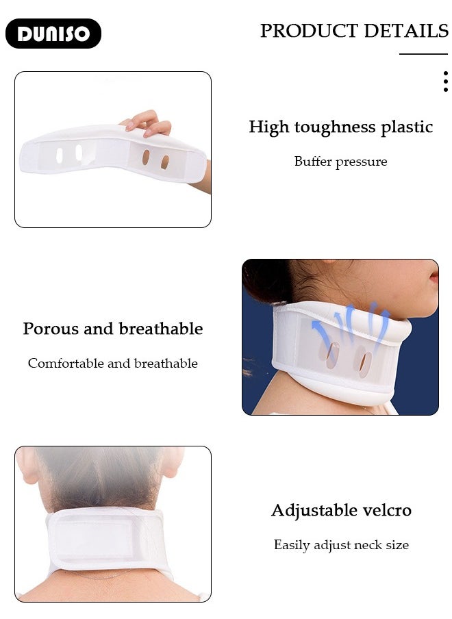 DUNISO - Soft Neck Brace for Neck Pain and Support, Adjustable Cervical Collar for Sleeping, Ergonomic Neck Stretcher, Neck Protectors Wraps Keep Vertebrae Stable and Aligned, Cervical Spine Pressure Relief - Image 1