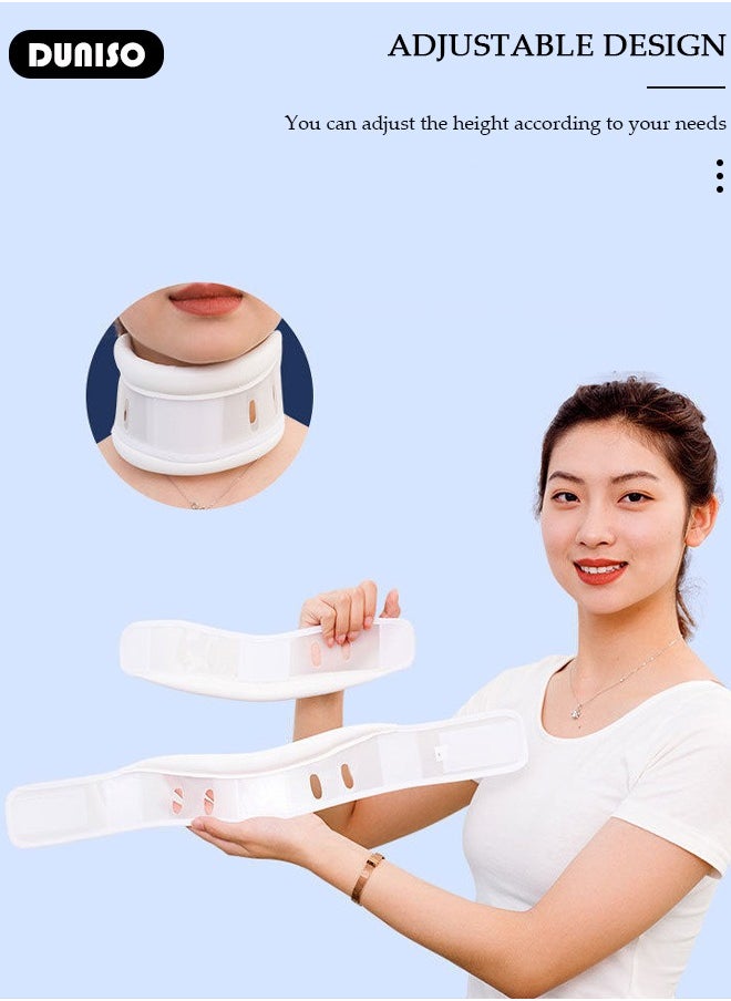 DUNISO - Soft Neck Brace for Neck Pain and Support, Adjustable Cervical Collar for Sleeping, Ergonomic Neck Stretcher, Neck Protectors Wraps Keep Vertebrae Stable and Aligned, Cervical Spine Pressure Relief - Image 1