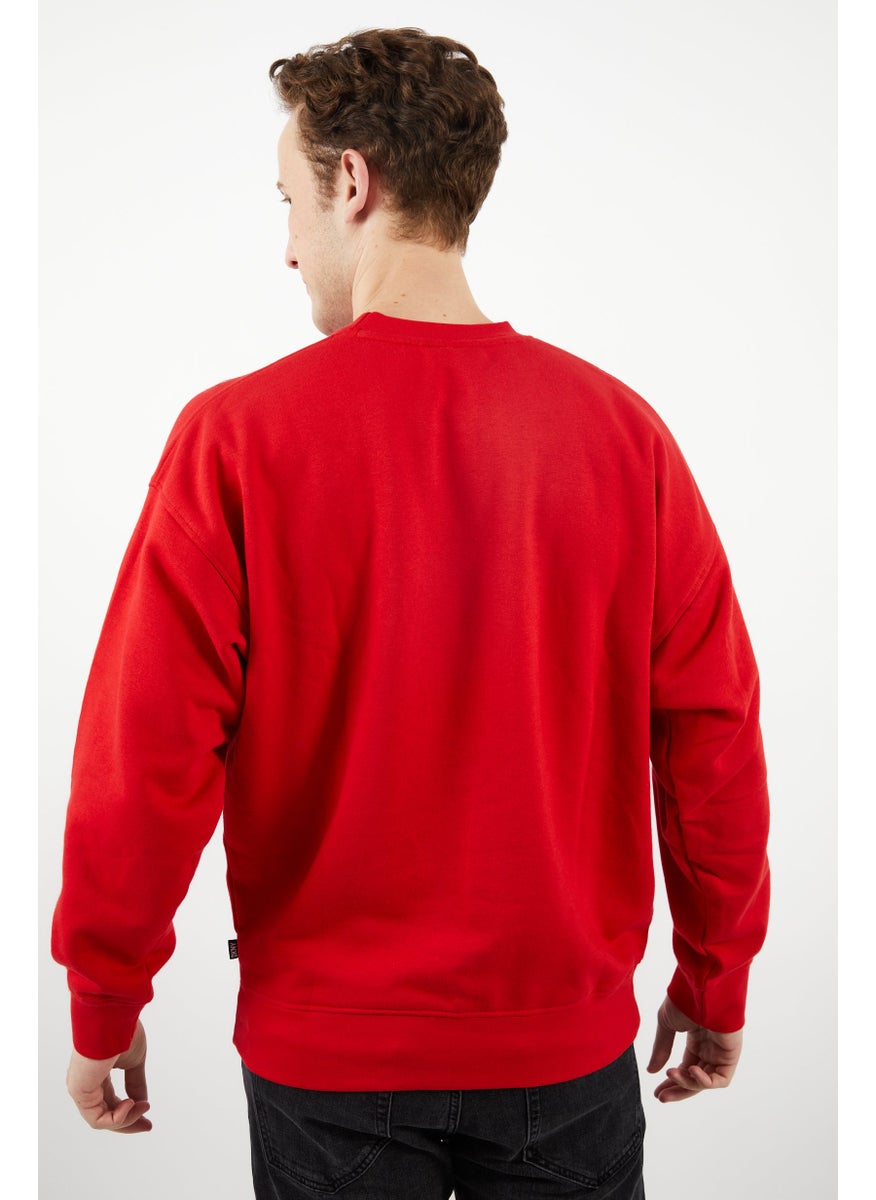 DKNY Sport Men Sportswear Fit Long Sleeves Outdoor Sweatshirt, Red  - Image 4