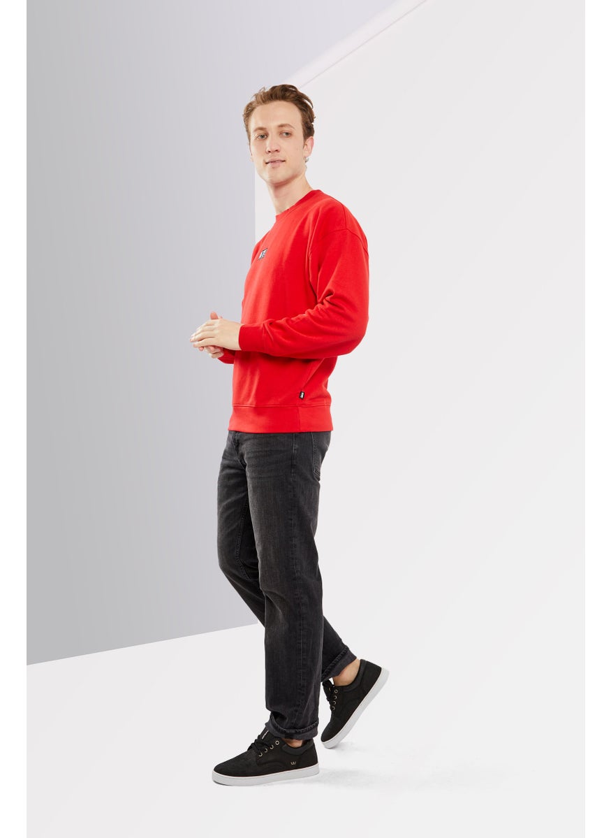 DKNY Sport Men Sportswear Fit Long Sleeves Outdoor Sweatshirt, Red  - Image 2