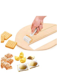 SYOSI Bread Dough Cutter Rolling Cutters, Cookies Biscuits Mold Dumpling Ravioli Skin Maker, Circle Square Stamp Pasta Press Tool Accessory for Kitchen Bakery  - Image 4