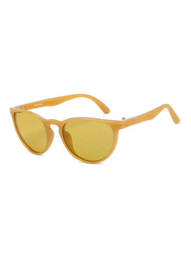 VINCENT CHASE VINCENT CHASE Round Sunglasses (For Men & Women, Yellow)