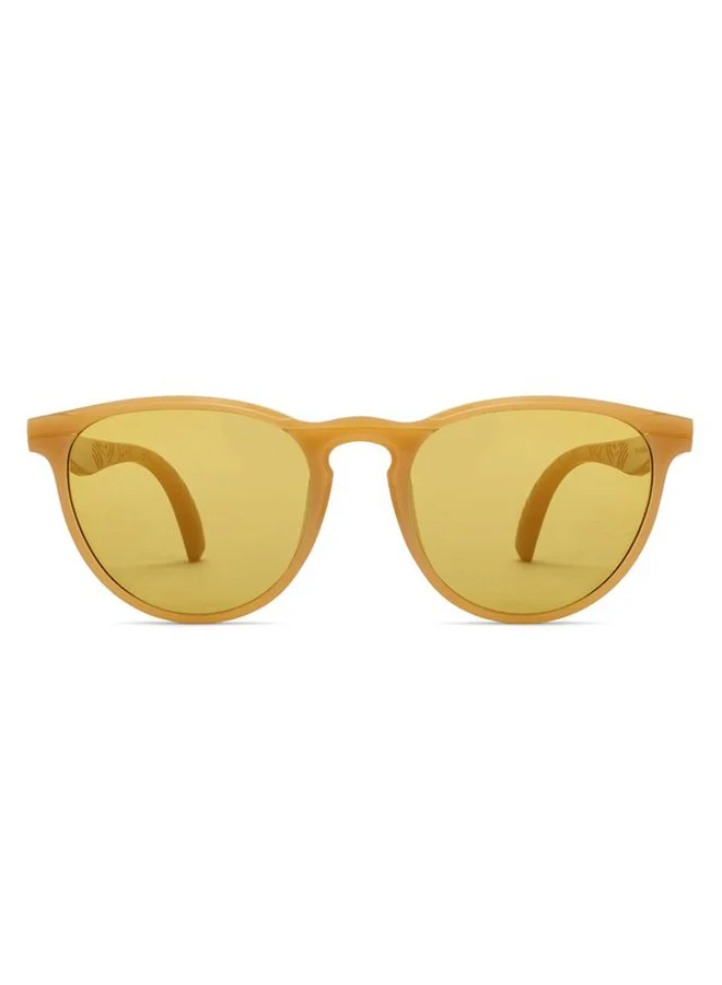 VINCENT CHASE VINCENT CHASE Round Sunglasses (For Men & Women, Yellow)