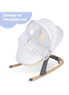 TEKNUM 3 Stage Baby Bouncer / Recliner Seat W/ Mosquito Net - Ivory  - Image 4