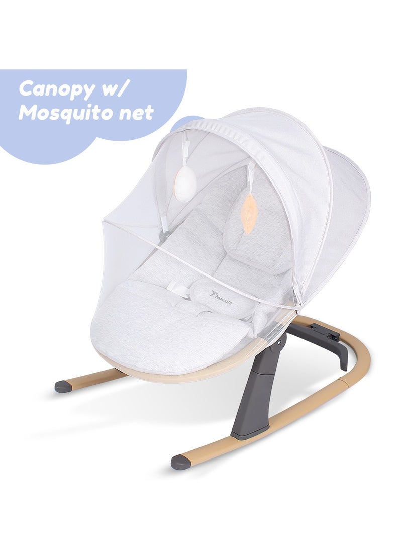 TEKNUM - 3 Stage Baby Bouncer / Recliner Seat W/ Mosquito Net - Ivory - Image 1