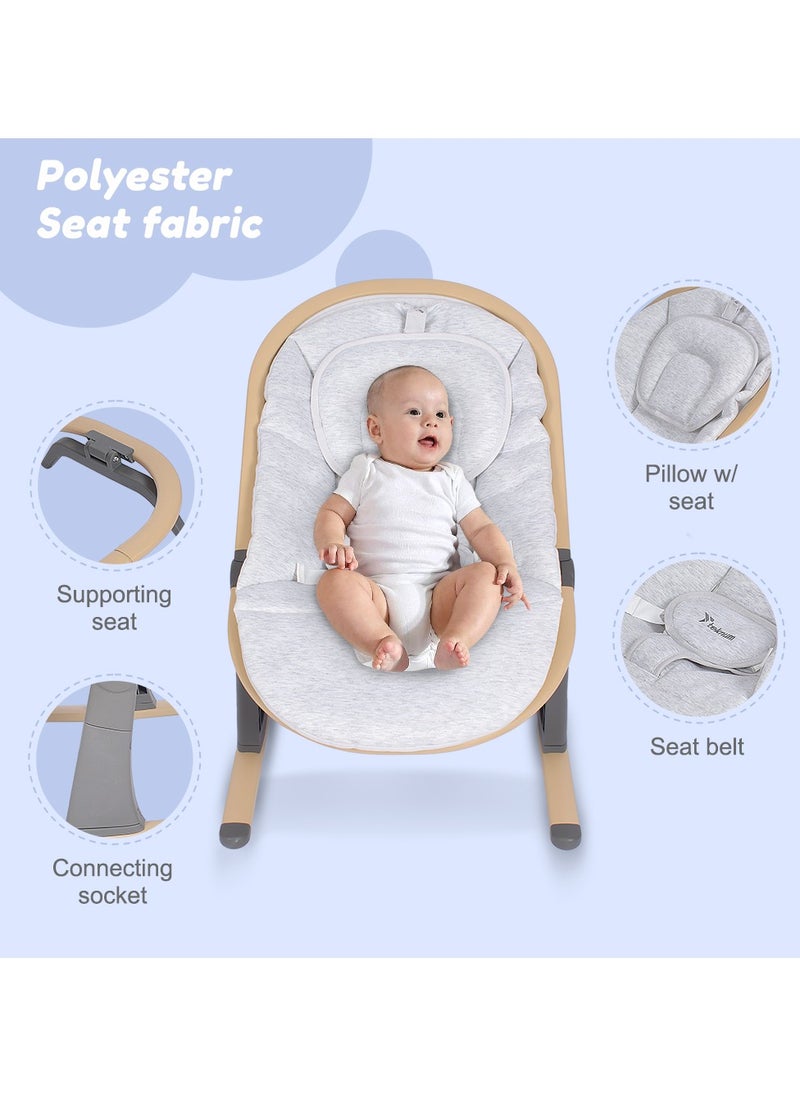TEKNUM - 3 Stage Baby Bouncer / Recliner Seat W/ Mosquito Net - Ivory - Image 1