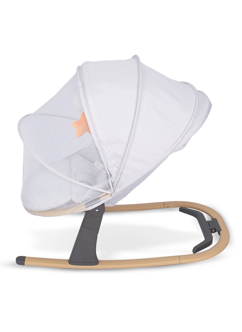 TEKNUM - 3 Stage Baby Bouncer / Recliner Seat W/ Mosquito Net - Ivory - Image 1