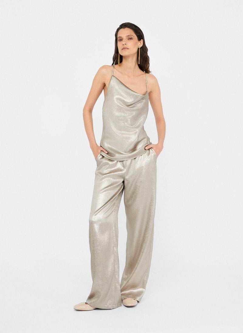 Liu Jo Laminated crepe trousers - Image 5