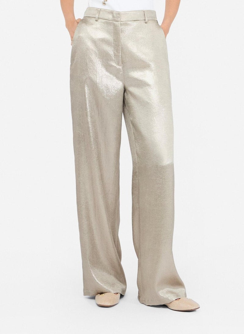 Liu Jo Laminated crepe trousers - Image 1