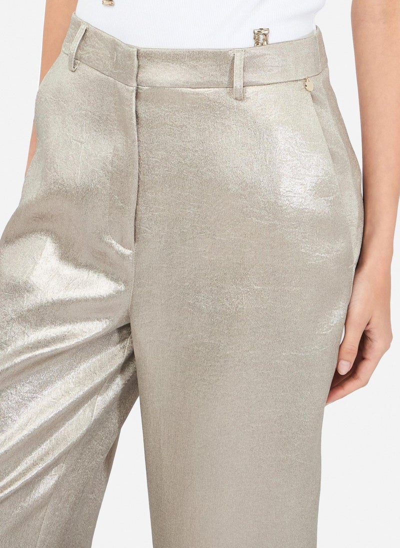 Liu Jo Laminated crepe trousers - Image 2