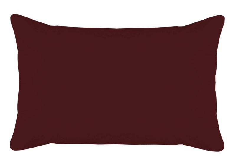Kuber Industries Soft Throw Inserts with Microfiber Filled, Full Back & Lumbar Support Decorative Pillow 16"x24"(Brown),F_26_KUBMART016829 - Image 1