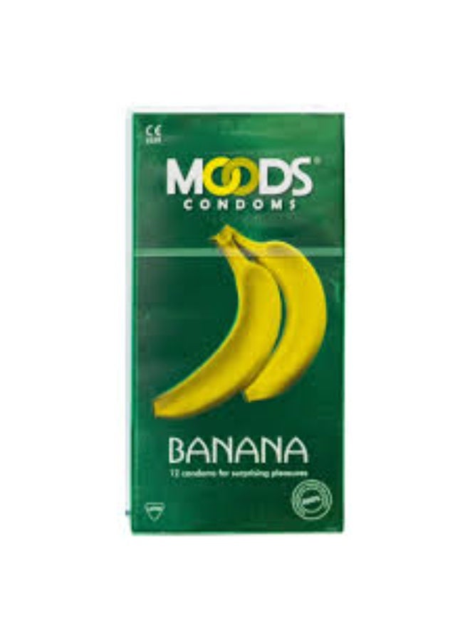 MOODS BANANA  CONDOMS 12'S