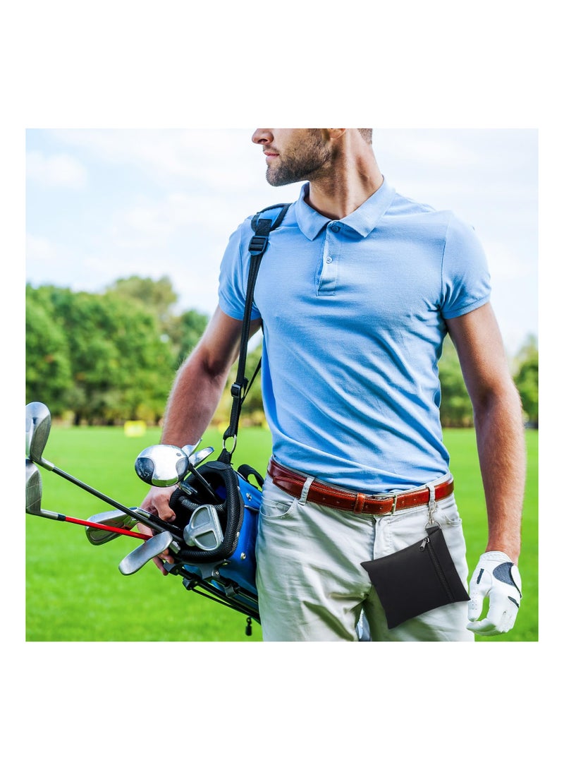 SOLARAE Golf Tee Bag Set - Zippered Golf Ball Clip Pouch, Utility Tee Holder with Metal Lobster Claw Clip, Valuables Accessory Bag for Men & Women, Perfect for Outdoor Sports & Travel (3 Pieces) - Image 3