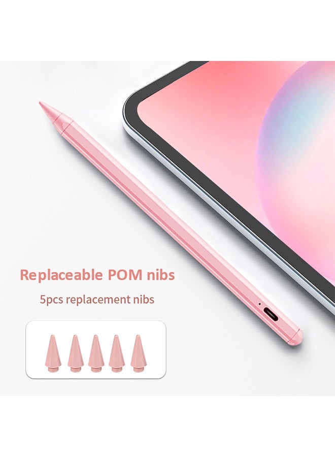 Stylus Pen for iPad Pro & Air, Compatible with 11-13 Inches 2018-2024 iPads, Palm Rejection, Tilt Sensitivity, Magnetic & Lapiz para, Pink - Image 2