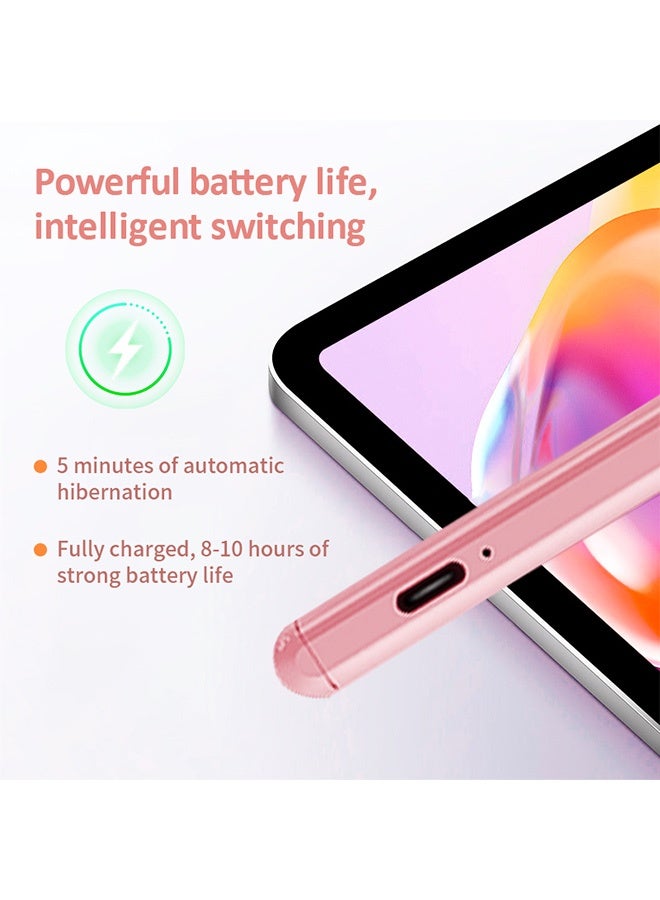Stylus Pen for iPad Pro & Air, Compatible with 11-13 Inches 2018-2024 iPads, Palm Rejection, Tilt Sensitivity, Magnetic & Lapiz para, Pink - Image 5
