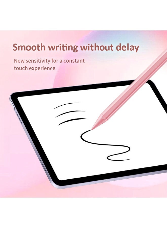 Stylus Pen for iPad Pro & Air, Compatible with 11-13 Inches 2018-2024 iPads, Palm Rejection, Tilt Sensitivity, Magnetic & Lapiz para, Pink - Image 4