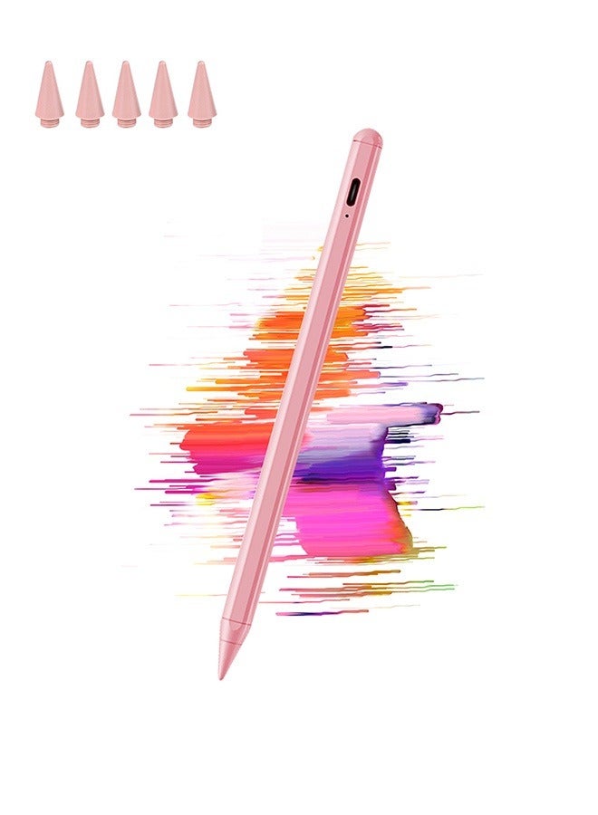 Stylus Pen for iPad Pro & Air, Compatible with 11-13 Inches 2018-2024 iPads, Palm Rejection, Tilt Sensitivity, Magnetic & Lapiz para, Pink - Image 1