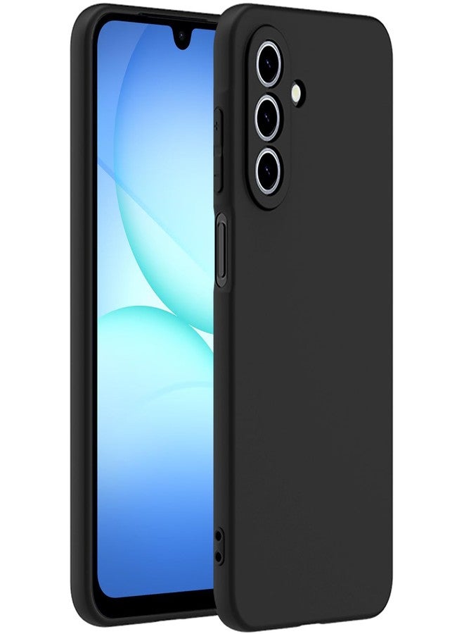 TENOC Phone Case for Samsung Galaxy A17 4G/5G, Black Case Anti-Fingerprint Protective Bumper Matte Cover - Image 1