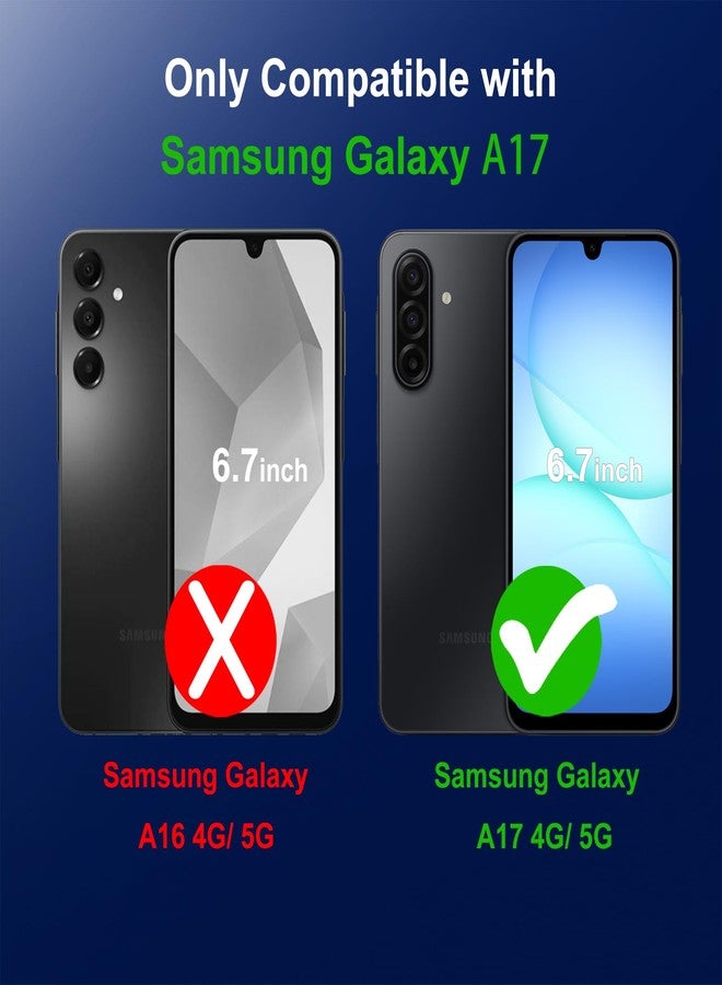 TENOC Phone Case for Samsung Galaxy A17 4G/5G, Black Case Anti-Fingerprint Protective Bumper Matte Cover - Image 2