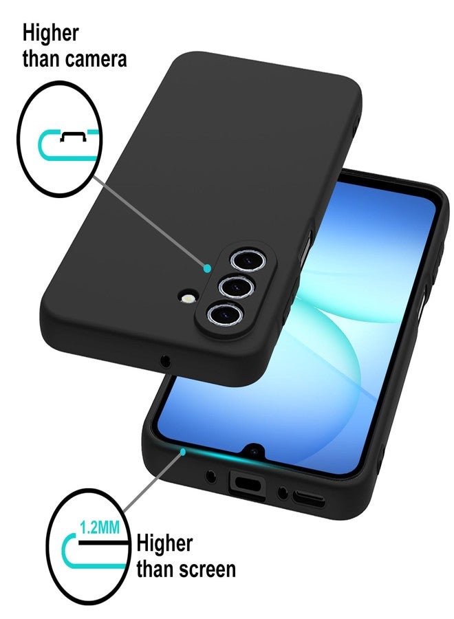 TENOC Phone Case for Samsung Galaxy A17 4G/5G, Black Case Anti-Fingerprint Protective Bumper Matte Cover - Image 3