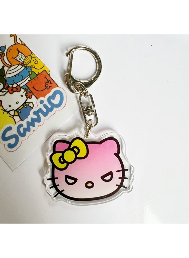 Sanrio 5PCS Hello Kitty Keychains, Versatile Accessory for Backpacks, Handbags, and Car Keys - Image 3